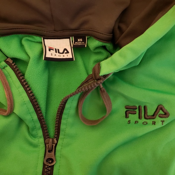 FILA SPORT Women's Green Zip Jacket/ Sweatshirt - Picture 2 of 3